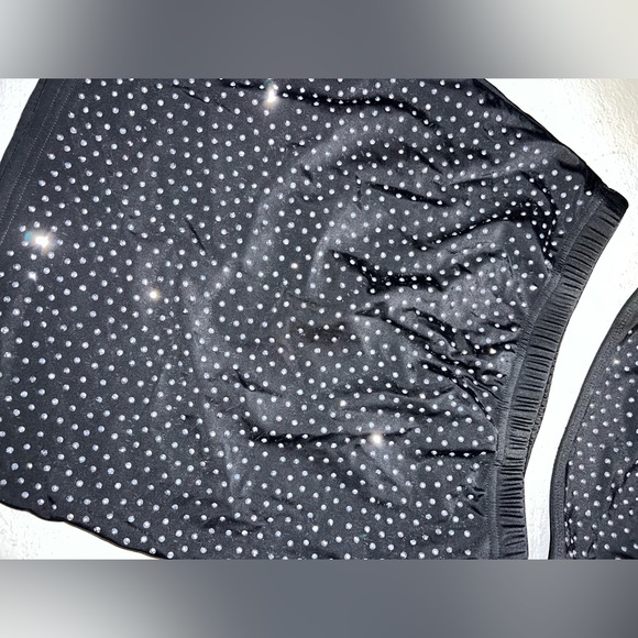 black rhinestones two piece skirt and top - Picture 7 of 10